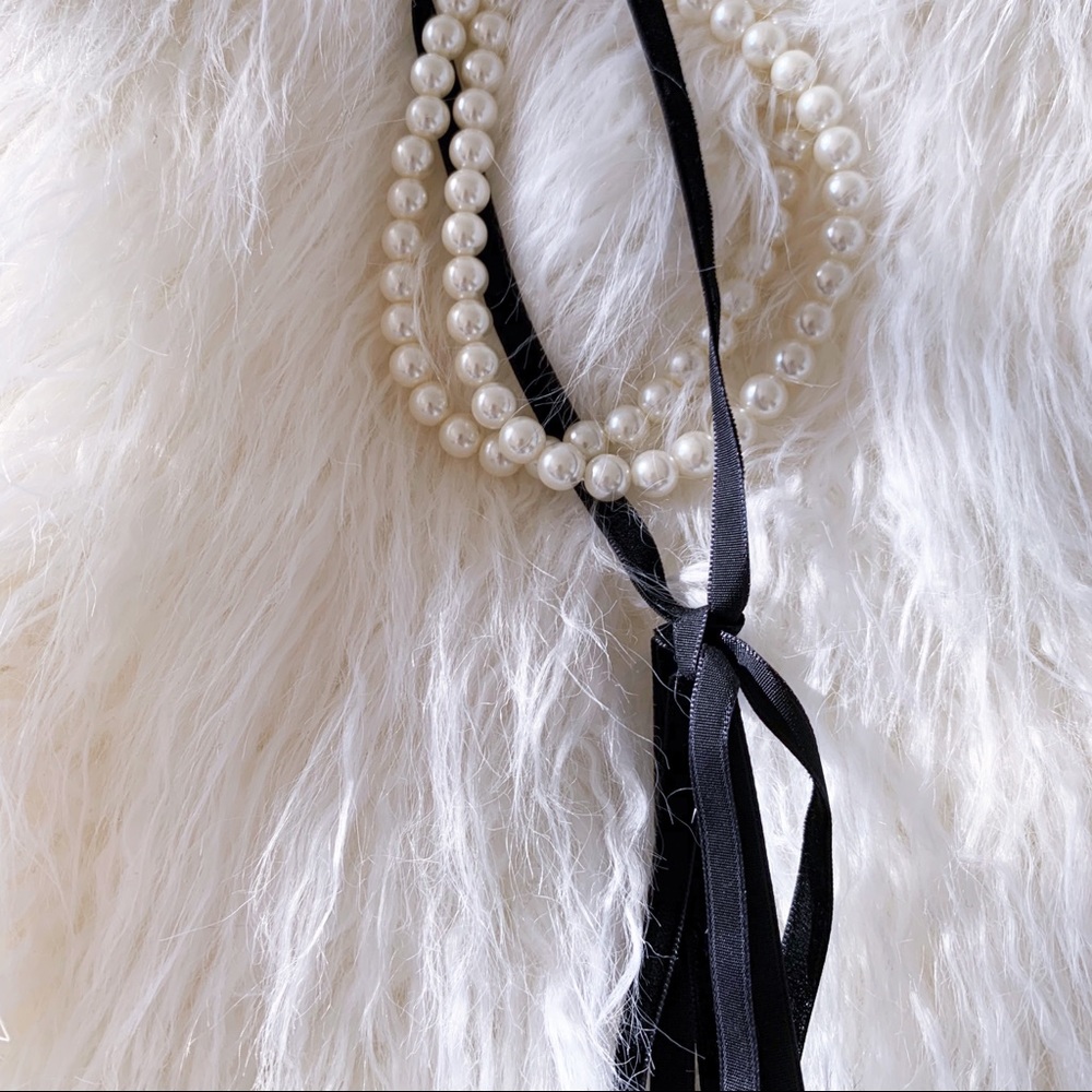 Baublebar pearl velvet choker statement necklace